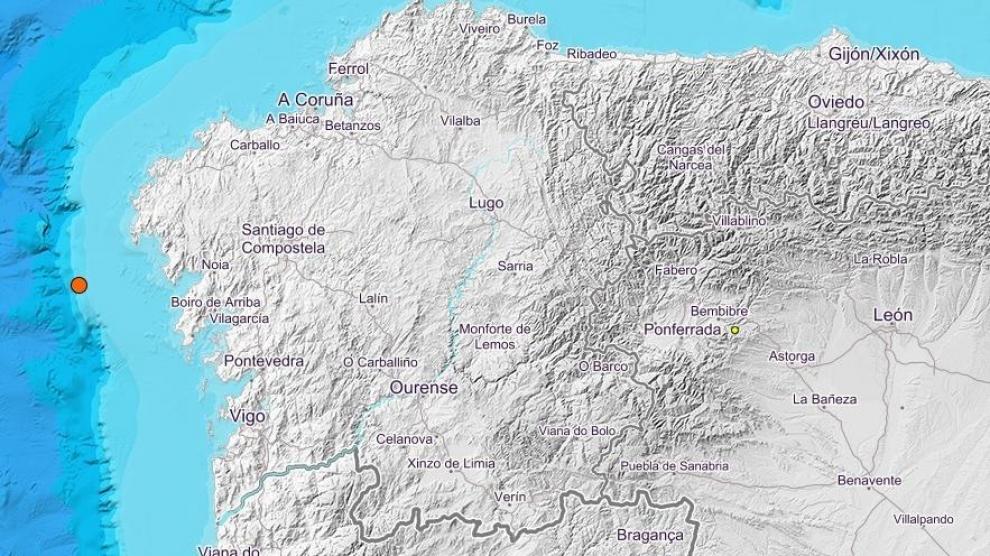 Terremoto de 3,8 graos fronte a ría de&nbsp;Muros-Noia
