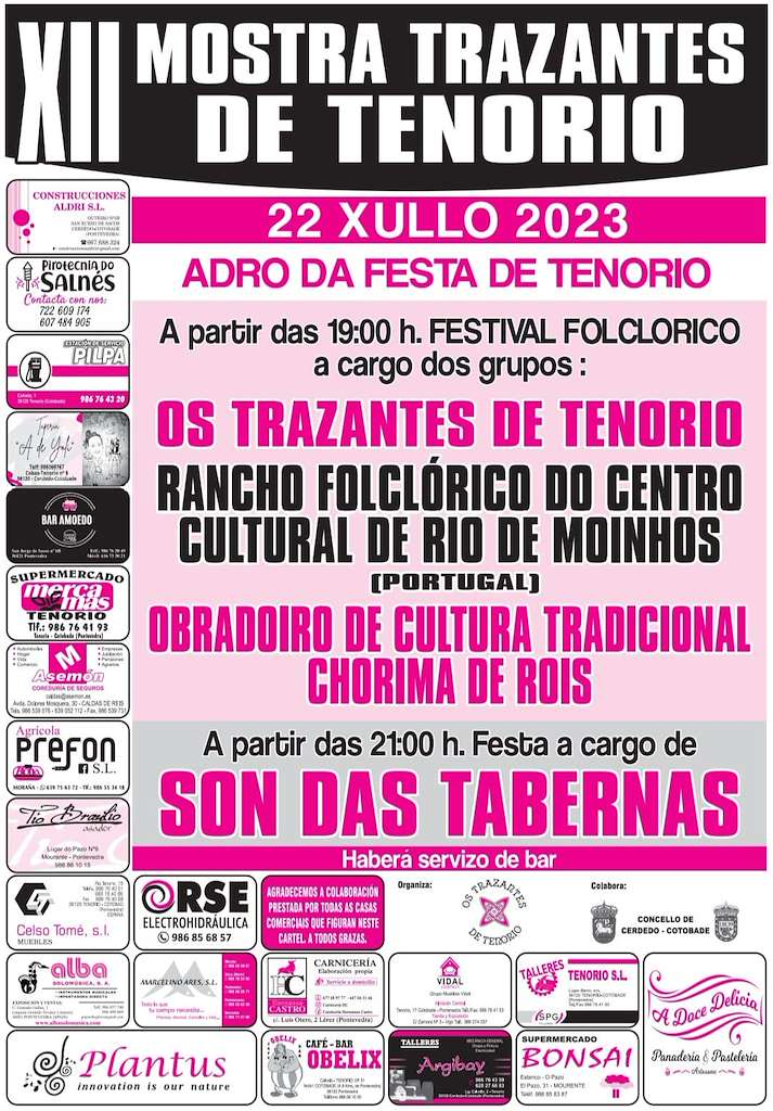 Este sábado celébrase a XII Mostra de Trazantes de Tenorio