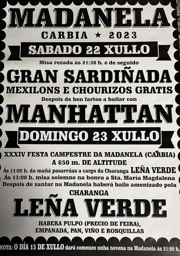 Carbia festexa a&nbsp;Madanela