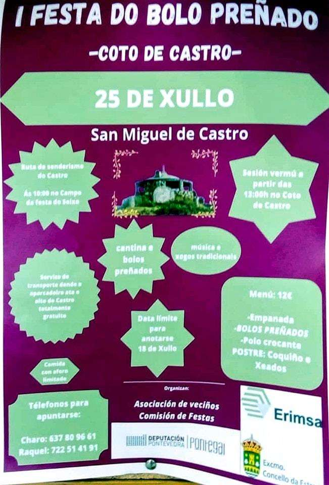 San Miguel de Castro celebra a I edición da Festa do Bolo Preñado