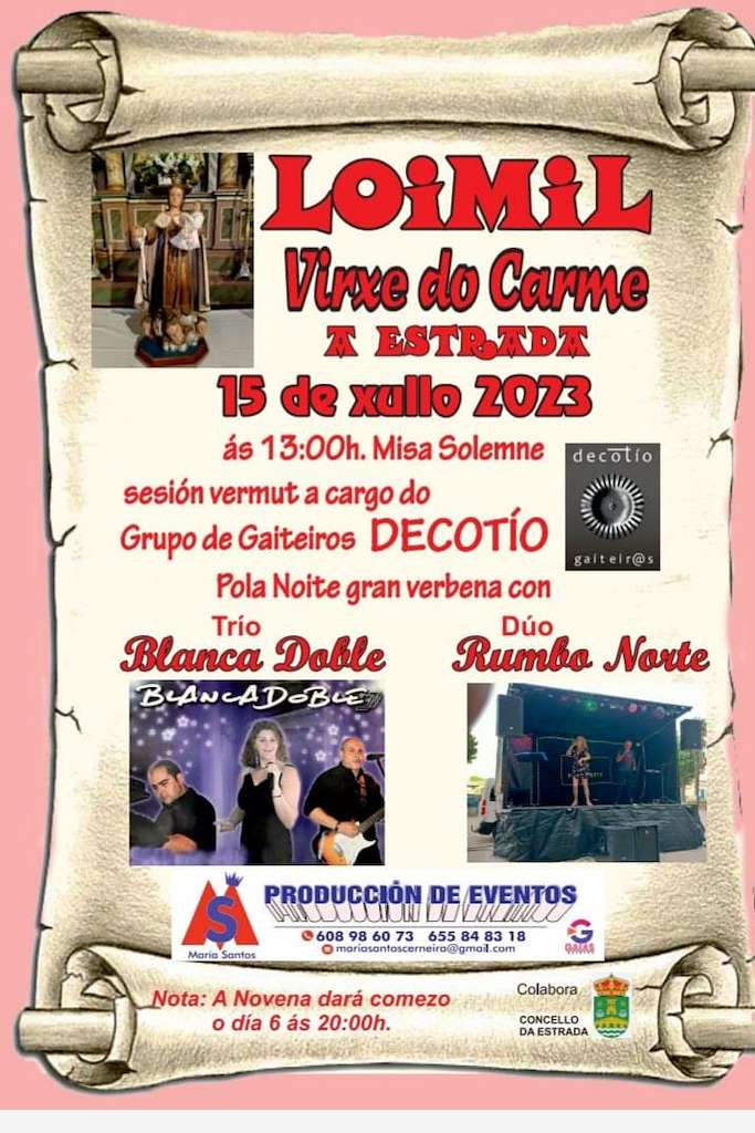 Loimil festexa na honra da Virxe do Carme