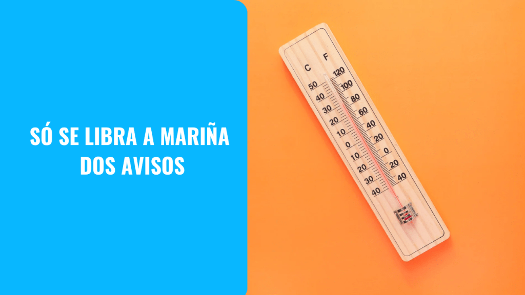 Vaga de calor: só se libra A Mariña dos&nbsp;avisos