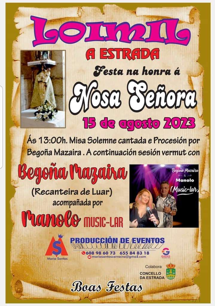 Unha recanteira de Luar, gran protagonista das festas de Loimil