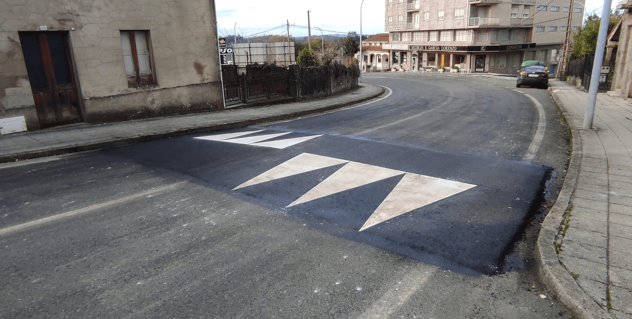 Lomos de burro para evitar accidentes