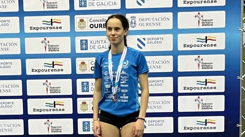 Bronce de Carla Pintor no Campionato de Galicia
