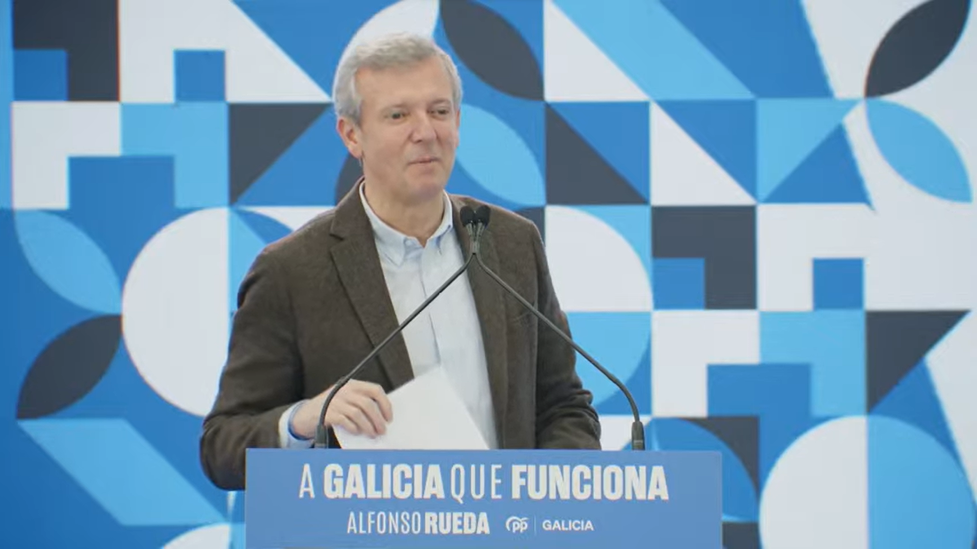 MITIN NA ESTRADA| Rueda pídelle á esquerda que se poña de acordo en quen é o seu candidato para ter un cara a cara