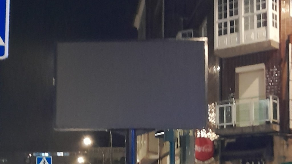 Unha das pantallas do Smart Parking,&nbsp;apagada