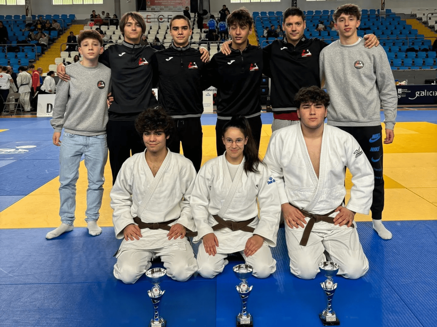 Triple bronce do Judo Club Base no Campionato Galego