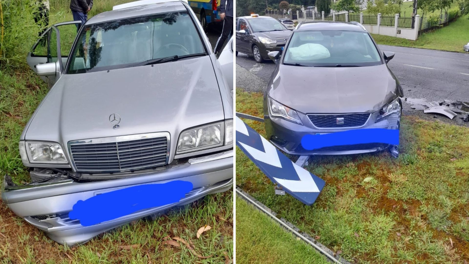 Unha ferida nun accidente á altura da gasolineira SBC