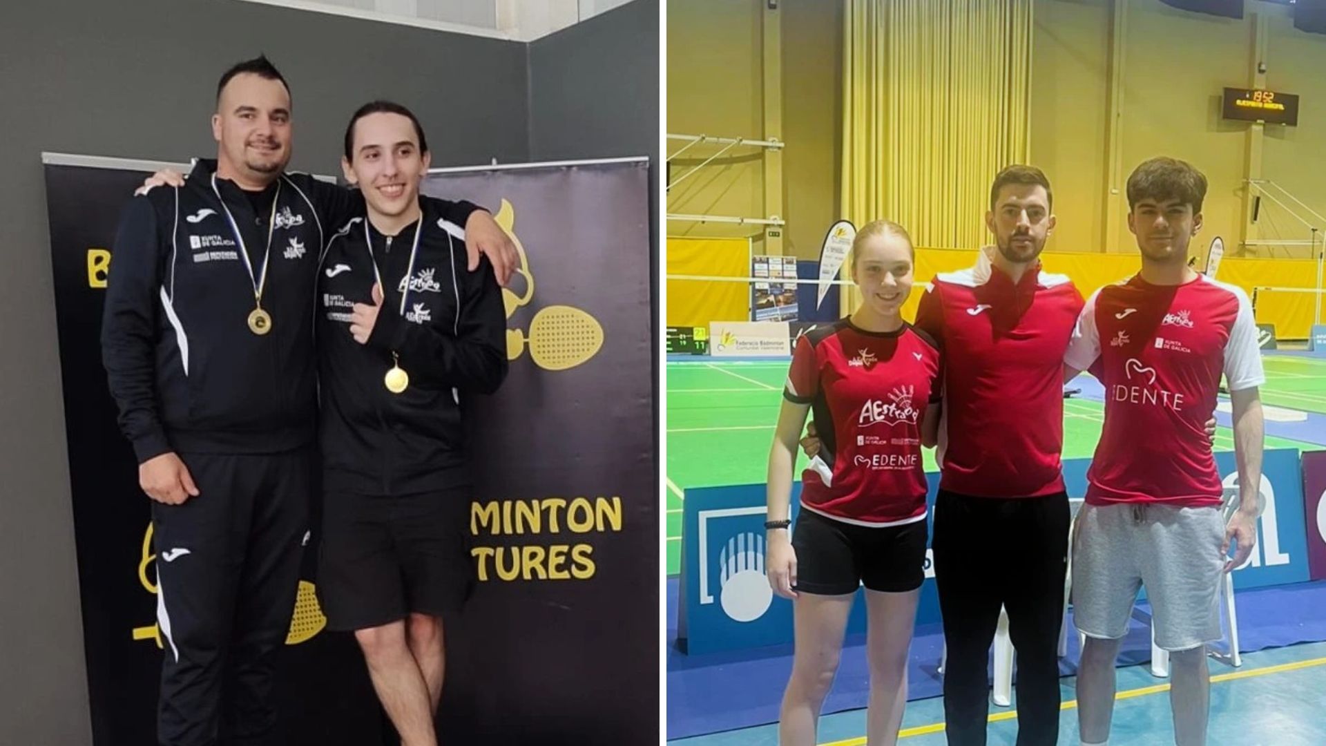 O Club Bádminton A Estrada consegue tres ouros en Xixón