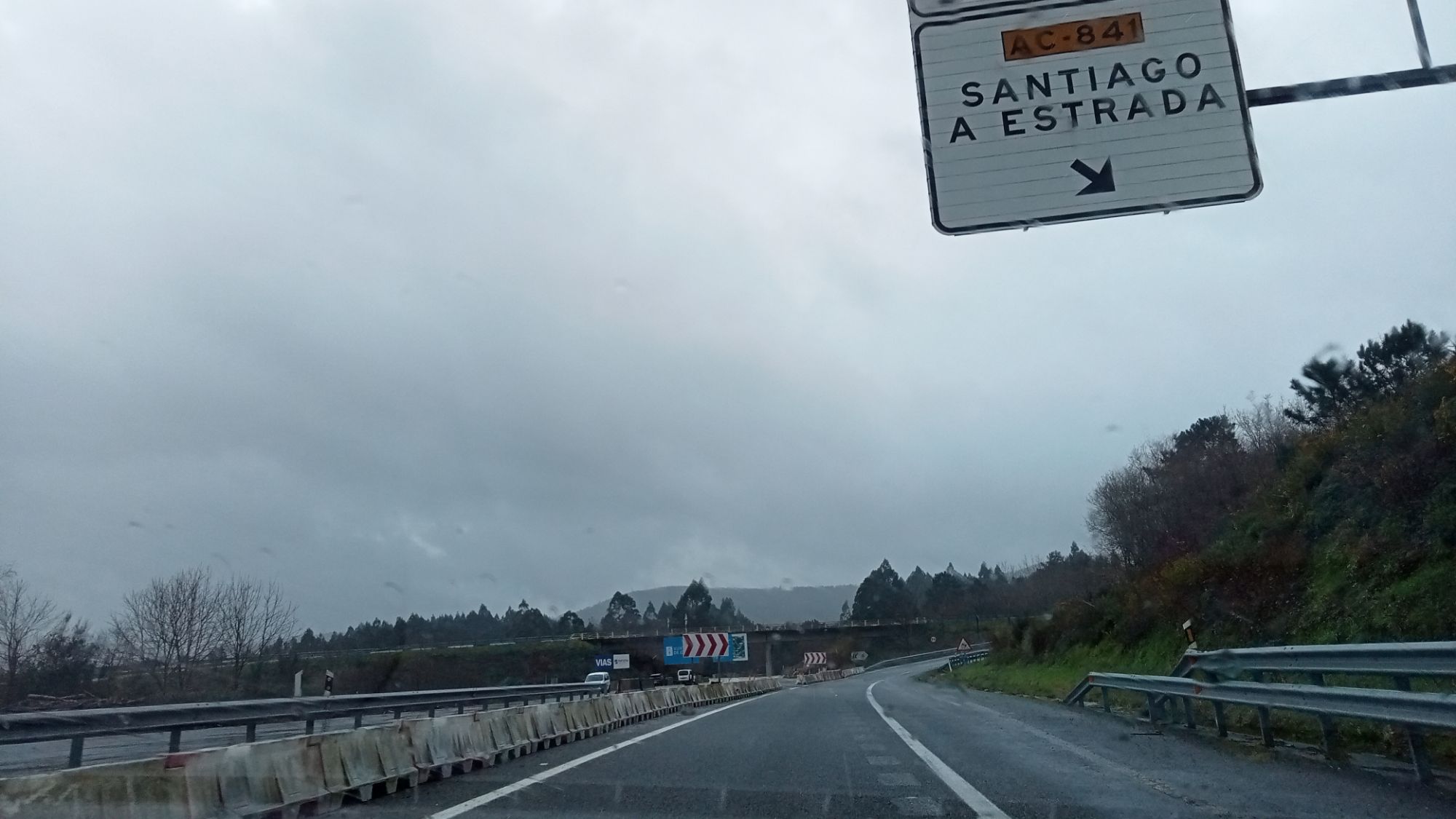 As obras da autovía vistas desde o aire