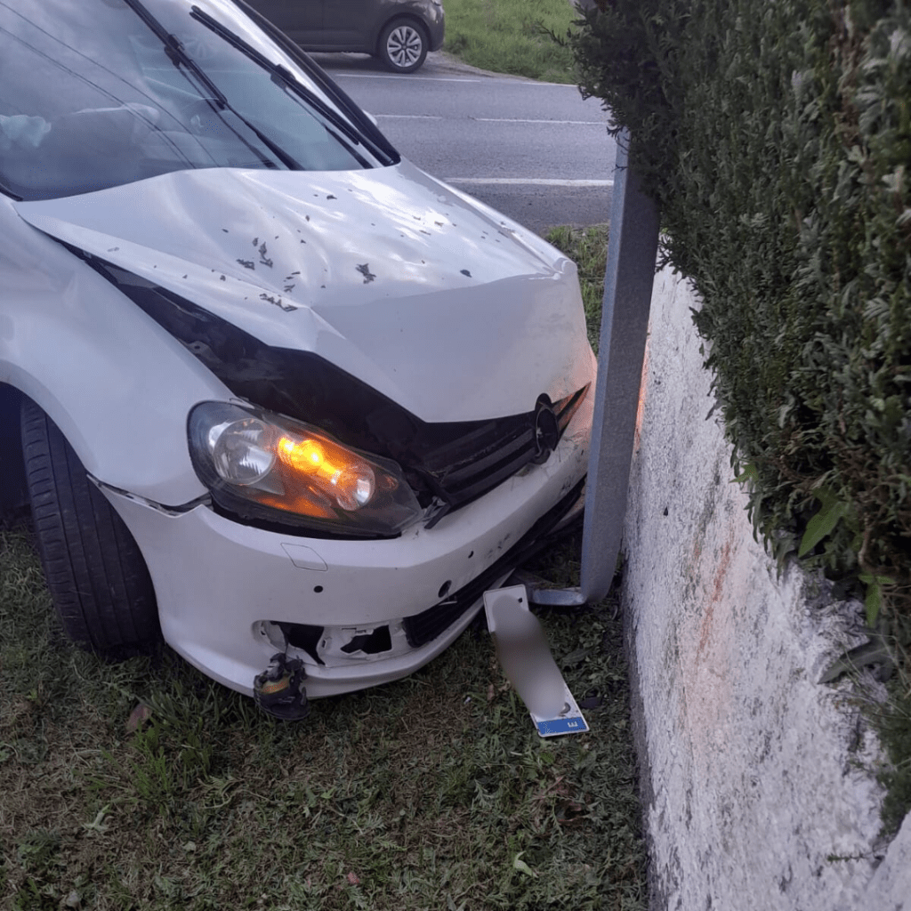 Saída de vía no Souto de&nbsp;Vea