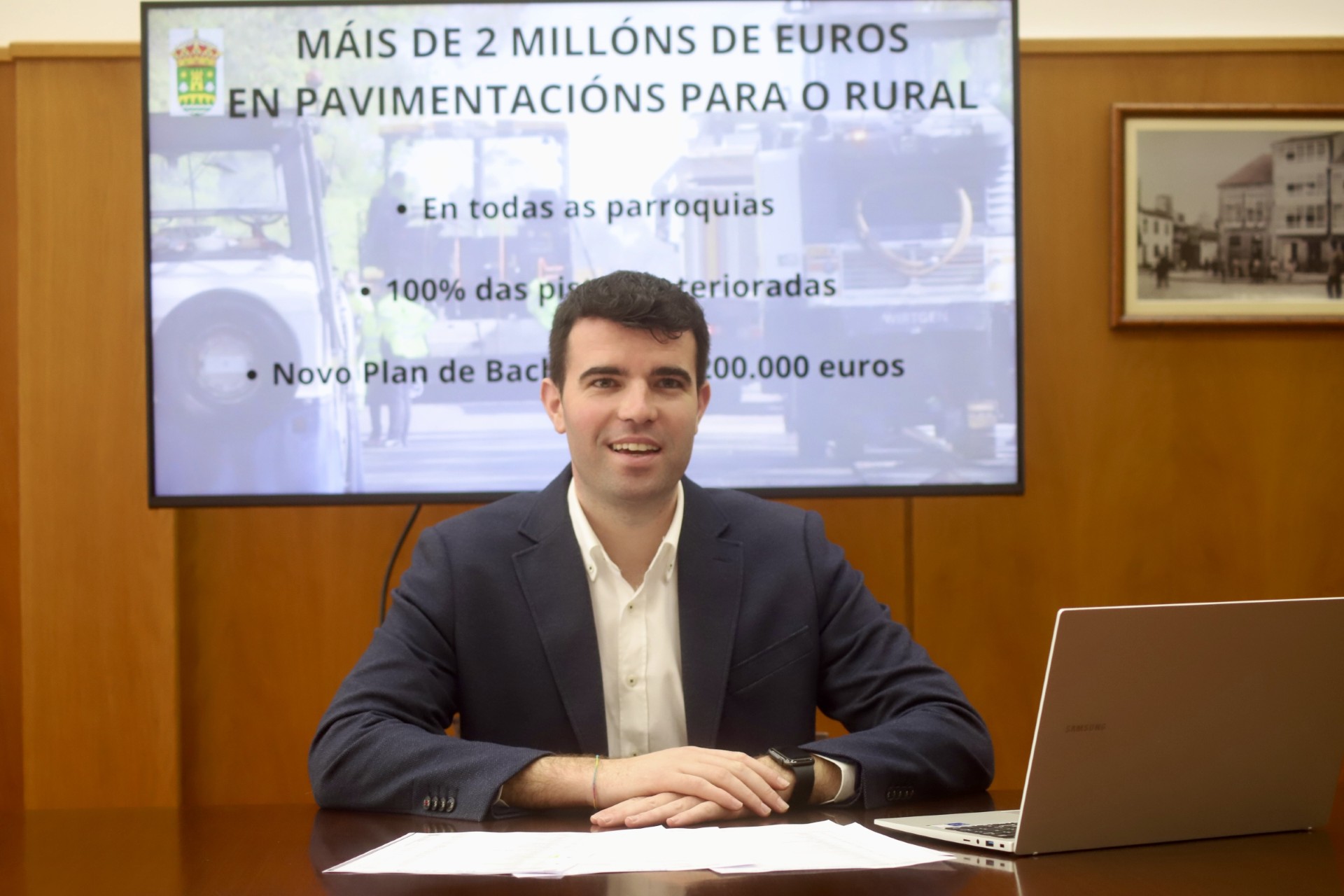 O Concello desvela o seu plan de asfaltados no rural