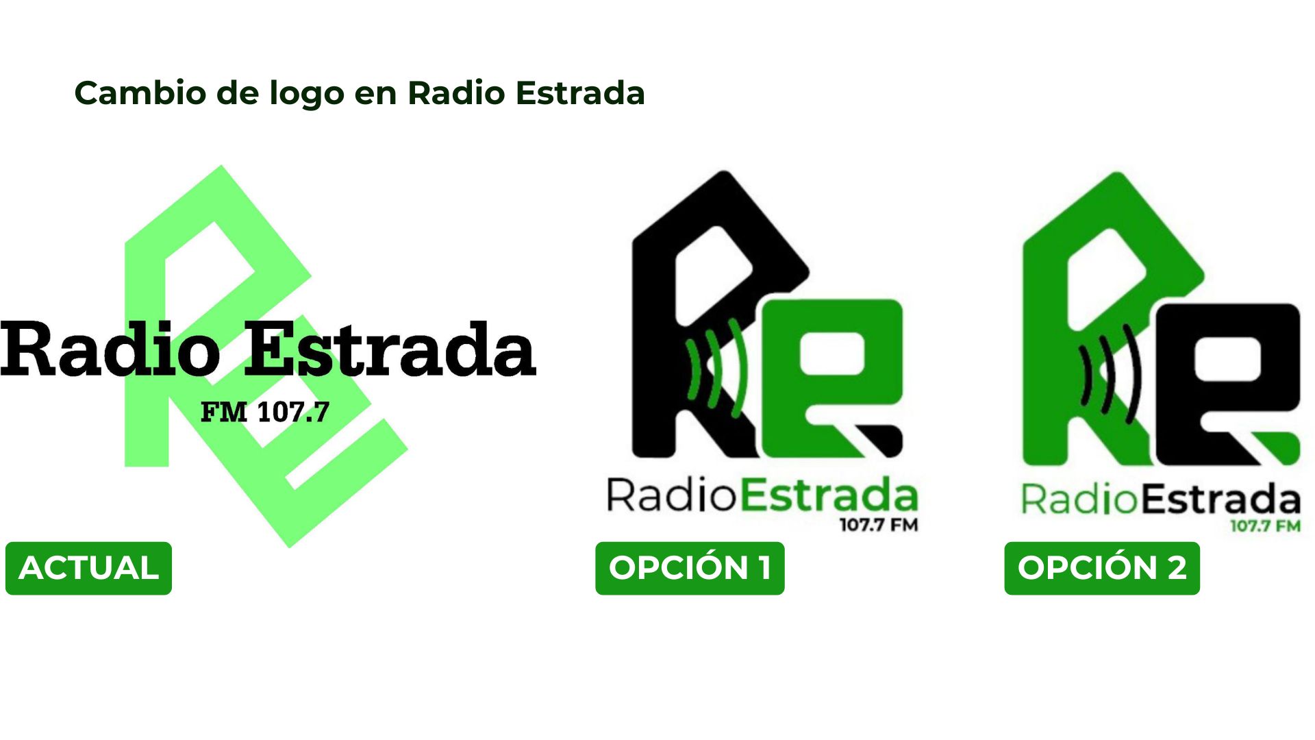 Os estradenses elixirán o novo logo de Radio Estrada