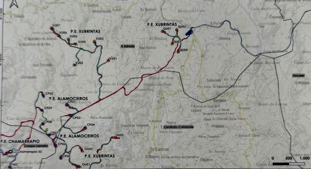 Citan aos veciños de Souto, Sabucedo e Codeseda a unha reunión sobre tres parques&nbsp;eólicos