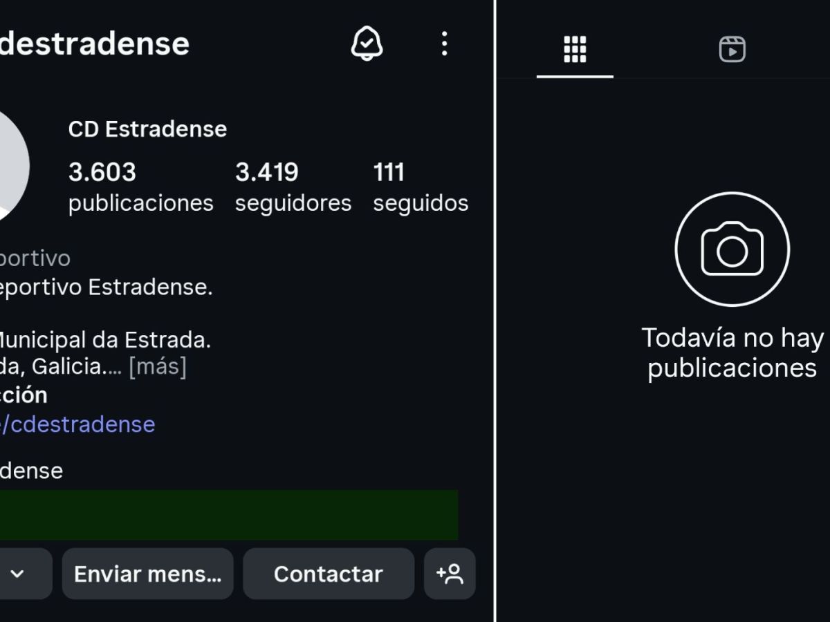 Suspenden a conta de Instagram do&nbsp;Estradense