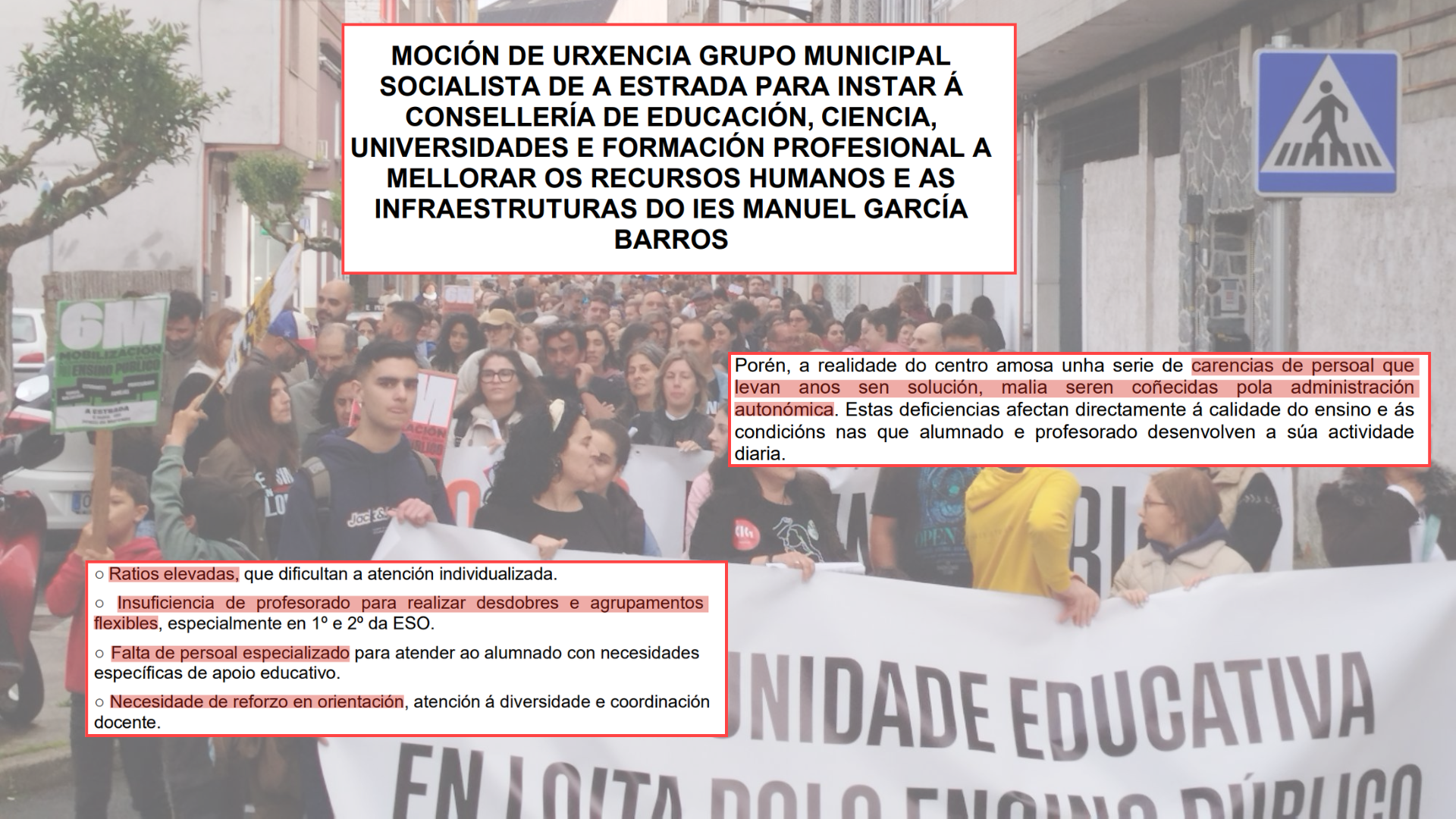 O PP rexeita debater pola vía da urxencia unha moción sobre a situación do García Barros