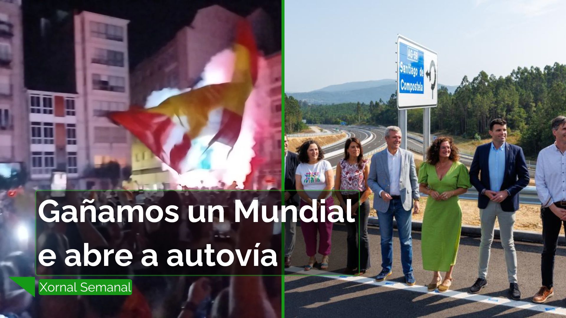 Unha detención por violencia de xénero e a inauguración dun treito da autovía, noticias da semana
